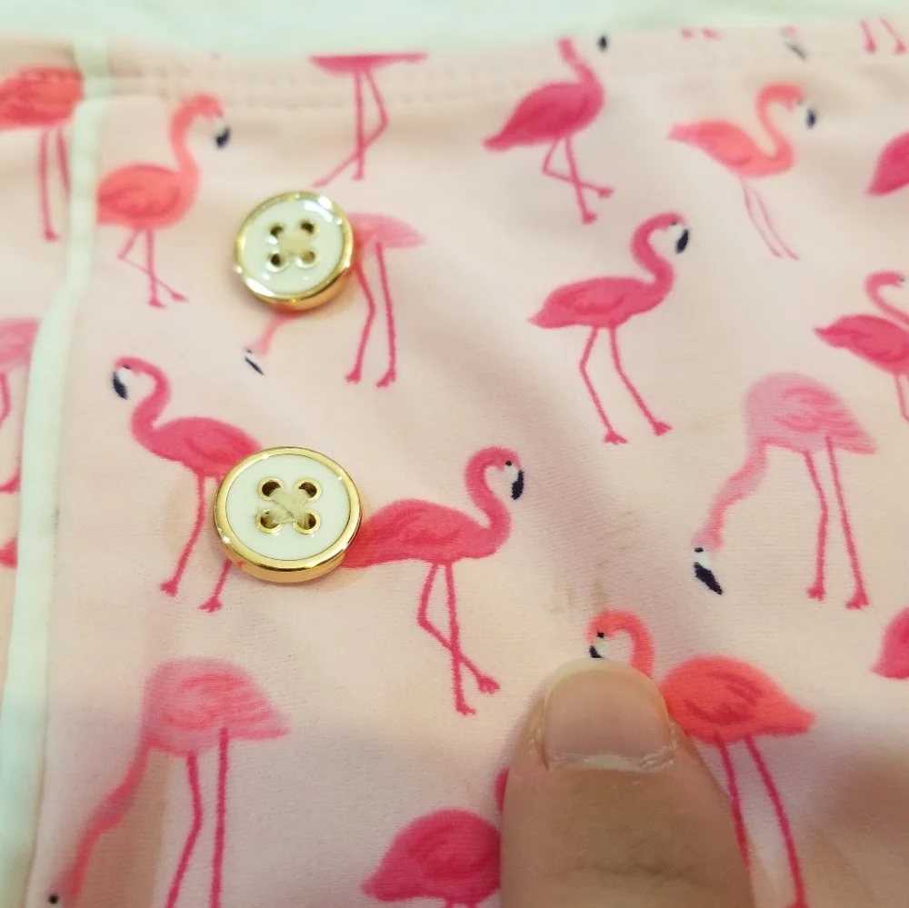 Janie and Jack Pink Flamingo Swim Bottoms